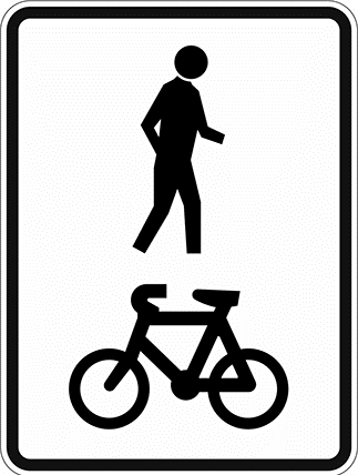 25km/h PMD speed limit sign (Alternative sign)